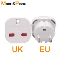 1 pc uk to eu ac power socket plug travel charger adapter converter 4 0mm electrical socket eur european charger power socket