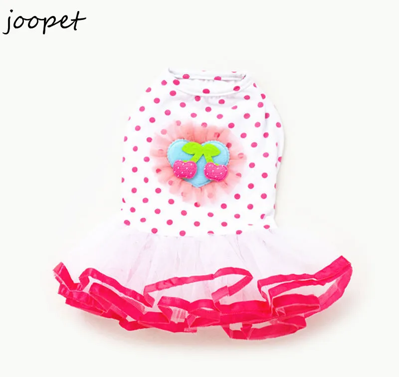 2016 летняя дешевая одежда для собак платье щенков платья в стиле принцессы