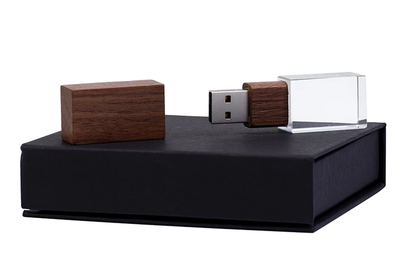 JASTER Кристалл usb с коробкой 2,0 памяти флэш-накопитель(свадьба, день рождения подарки