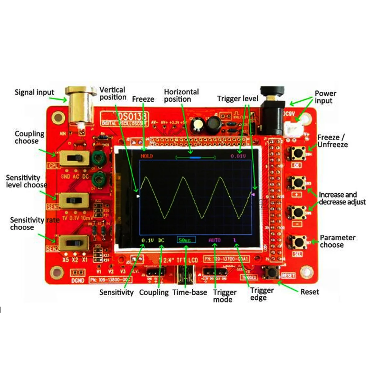 Цифровой осциллограф STM32 с открытым исходным кодом комплект цифрового