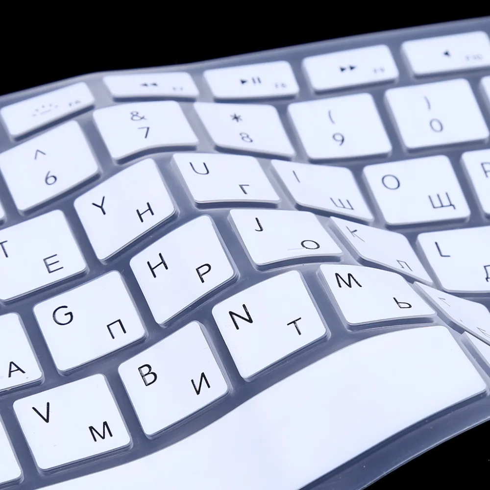 ЕС Версия русская Клавиатура силиконовый чехол для Apple Macbook Air Pro 13 15|Клавиатуры| |