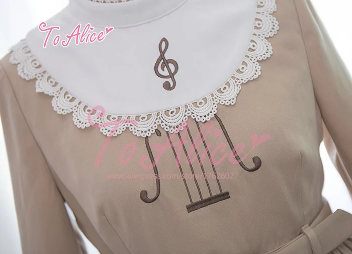 2016 г. Весна Милая Одежда для девочек в винтажном стиле скрипки с вышивкой и