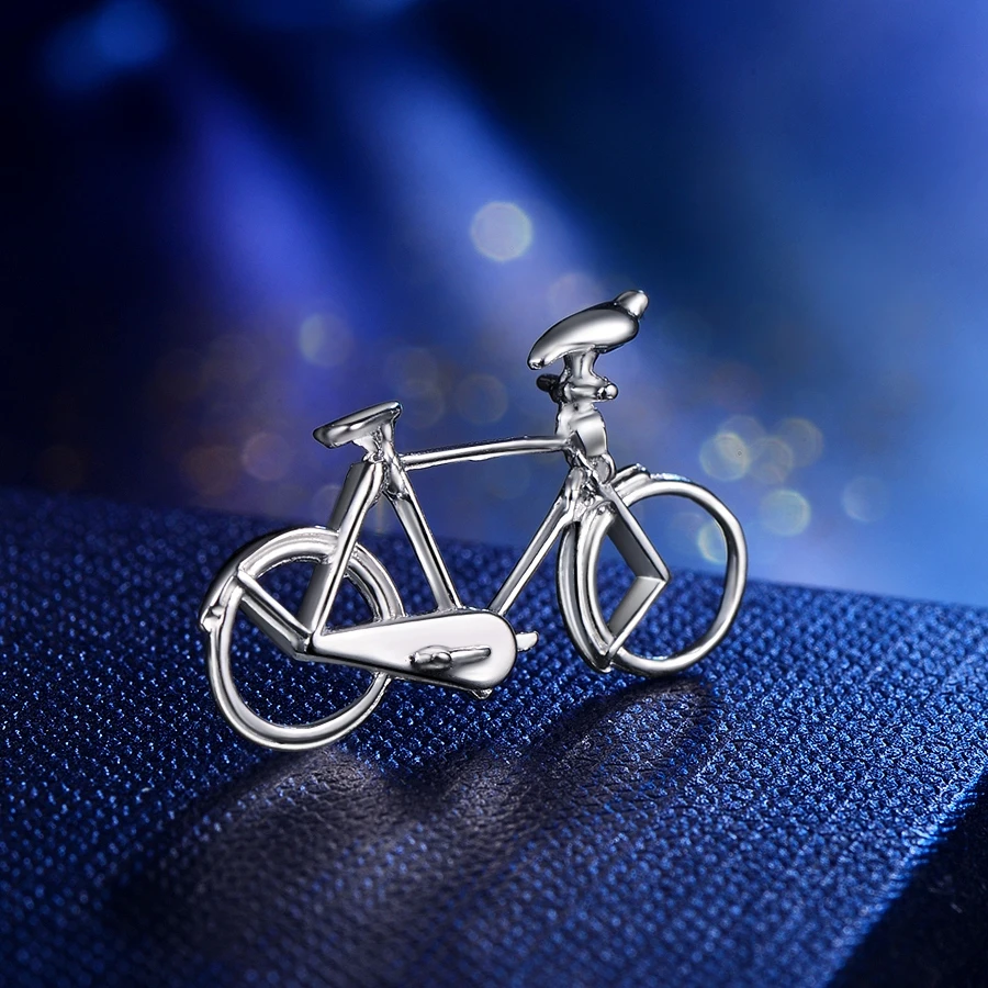 Твердые стерлингового серебра 925 Подвеска в виде мотоцикла ожерелья для девочек