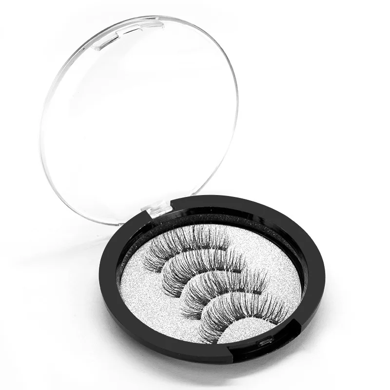 Магнитные ресницы с 5 магнитами натуральные накладные ручной работы 3D/6D