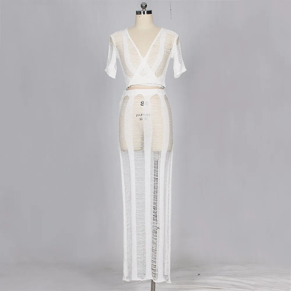 Перспективная трикотажная футболка + полная юбка спортивный костюм женский