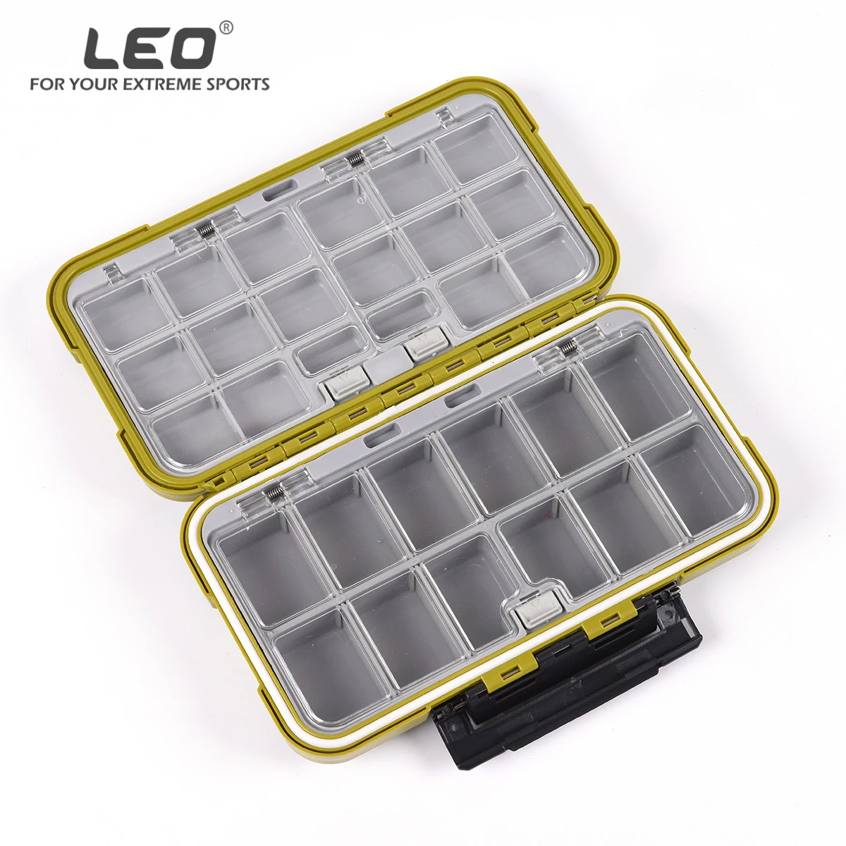 

Leo Fishing Tackle Boxes 25787 Waterproof Accessories Box Compressive Impact Resistant Case Fishing Gear Pesca 20*11*4.5cm