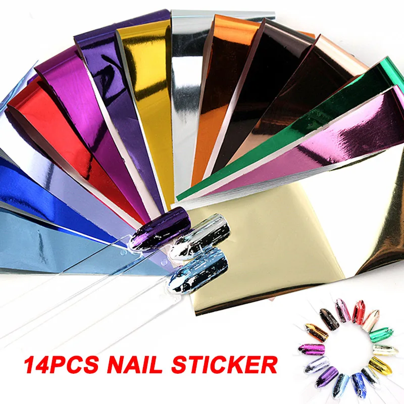 14 шт. водостойкие наклейки для ногтей|Стикеры и наклейки| |