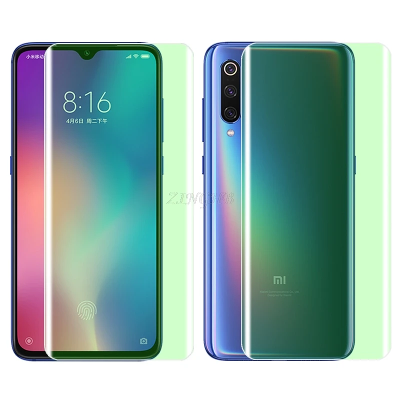 2 шт./лот защита для экрана с защитой от царапин на передней и задней панели Xiaomi Mi 9