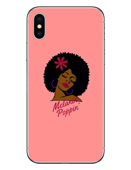 2bunz Melanin Poppin Aba Чехлы для iPhone X модные черные девушки Жесткий ПК телефон чехол 5 5S SE 6