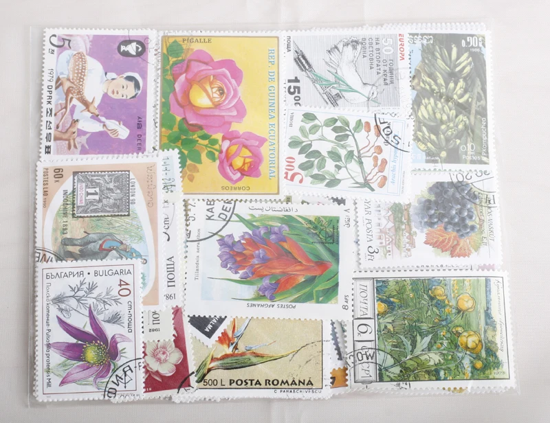 Новые 20 шт./лот животные растения марки все разные из многих стран не