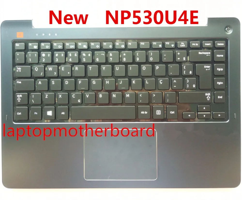 Для samsung NP530U4E 530U4E BR Бразилия клавиатура ноутбука с пепельным черный чехол тачпад BA75-04648P
