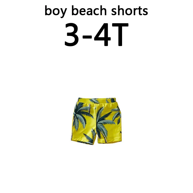 boy size 34T Женский купальник для мамы и дочки; Семейный комплект; купальный костюм с тропическим принтом кокосовой пальмы; пляжная одежда для мужчин и мальчиков; пляжные шорты - Цвет: boy size 34T
