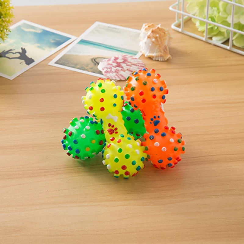 HORBONPY Забавный мяч для комнатной собаки игрушка форма гантели звук скрипучие