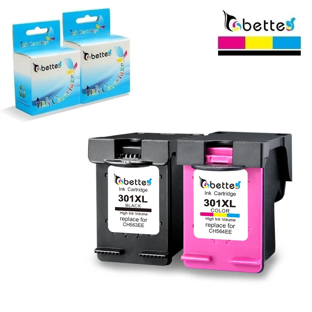 BETTE чернильные картриджи для HP 301 301XL Deskjet 1000 1010 1510 2000 2050 2150 2510 2540 3050 3150 4639 ENVY 5532 5535 5539
