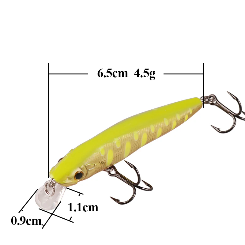 TAF рыболовные приманки 65 мм 4 5 г Swimbait VMC крючок рыболовная наживка Рыболовный