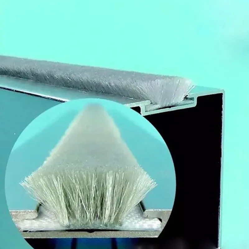 Алюминиевые Уплотнители для дверей и окон Шерстяной Ворс уплотнитель створки
