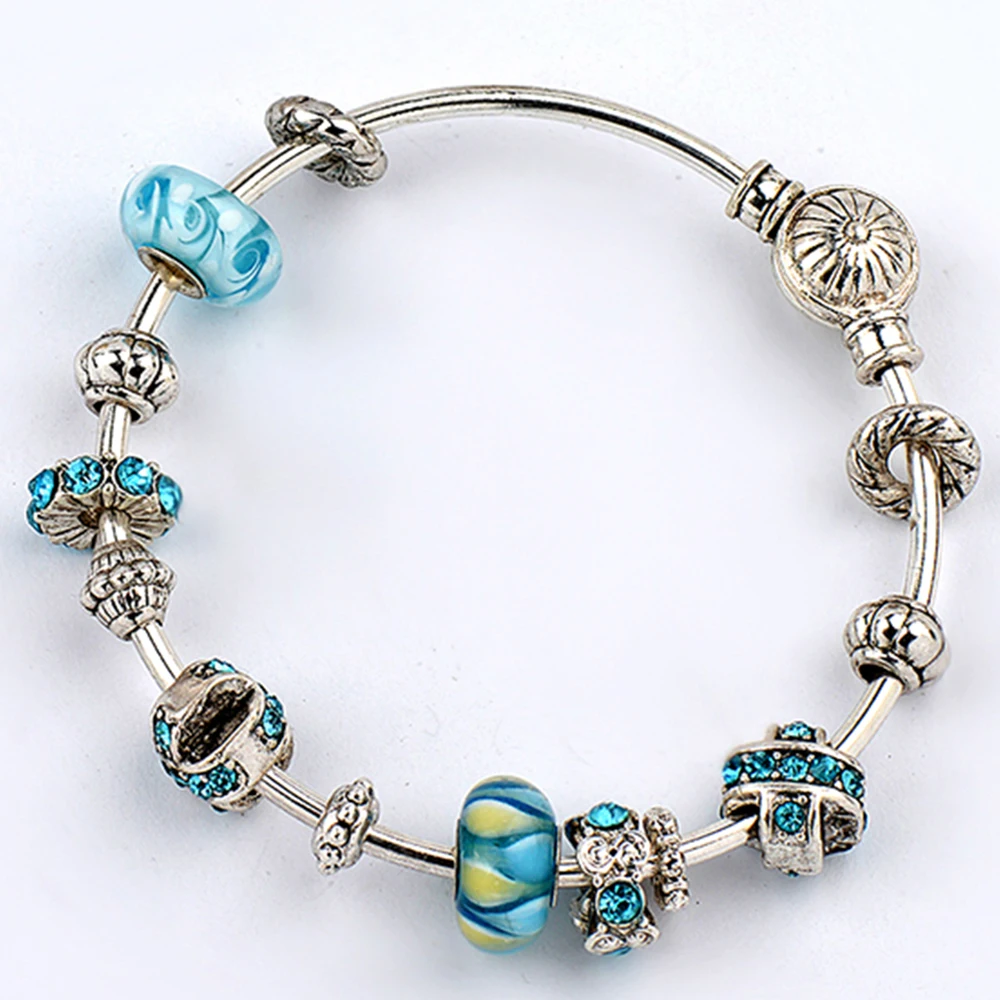 Новое магнитное закрытие морской жизни Подвески стерлингового серебра браслеты