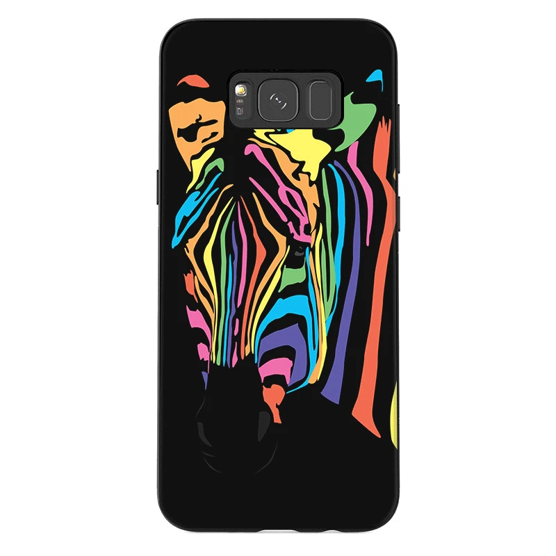 ТПУ мобильный чехол для телефона samsung A10 A20 A30 A40 A50 A60 A70 A7 A8 A9 A6 A5 A3 J6 с черной полосой