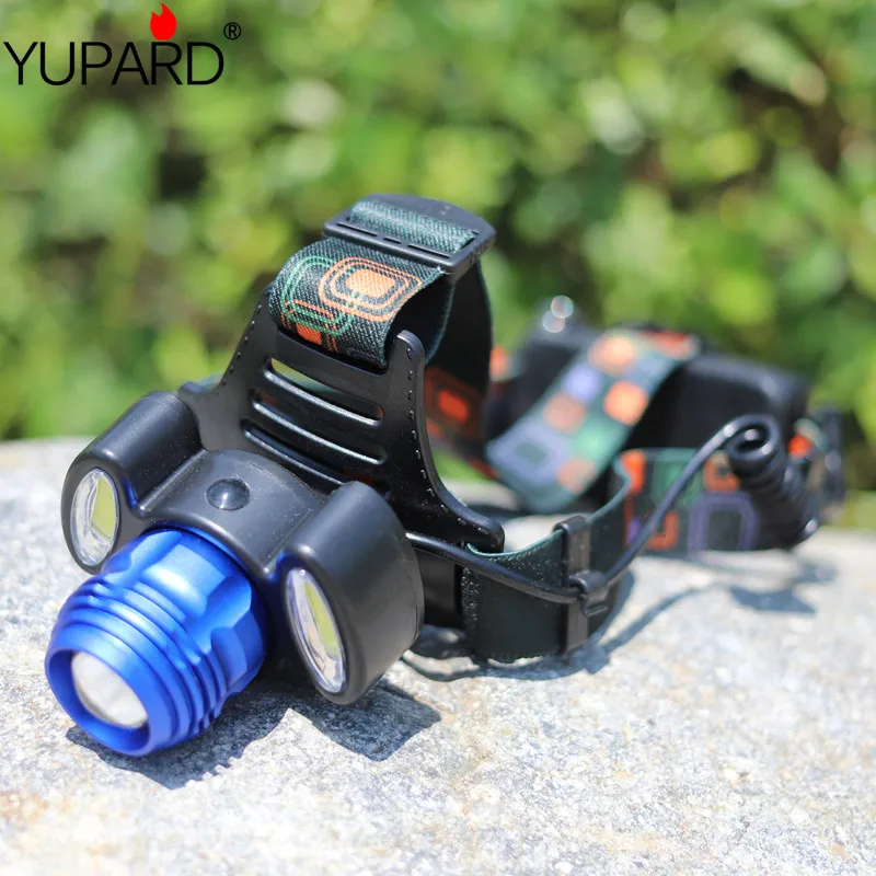 YUPARD T6 LED + 2 * COB Высокая Яркость Регулировка масштабируемого зума в/OU кемпинговая