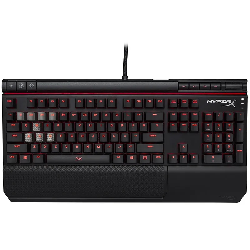 Black Alloy Elite Механическая клавиатура kingston HyperX Alloy Elite с usb-портом для зарядки, прочная стальная рама, эргономичные игровые клавиатуры Cherry MX - Цвет: Black Alloy Elite
