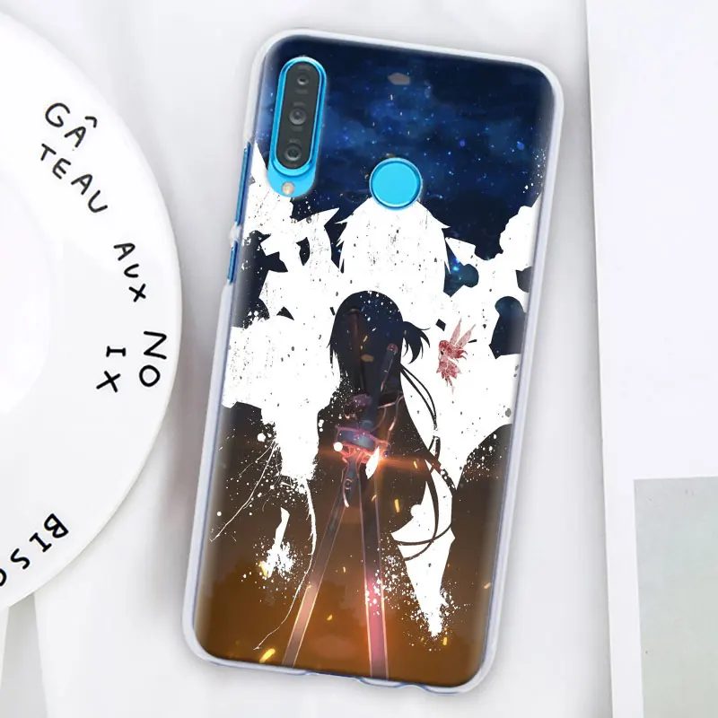Sword Art Online SAO чехол для телефона аниме чехол для huawei P30 Pro P10 P20 P30 Lite P8 P9 Lite P Smart Plus чехол