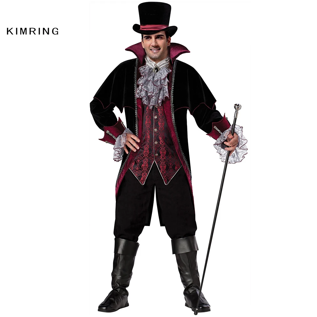 Kimring Ringmaster костюм на Хэллоуин для взрослых мужской костюм укротителя льва цирк Ringmaster Косплей Костюм фантазийный, для карнавала косплей