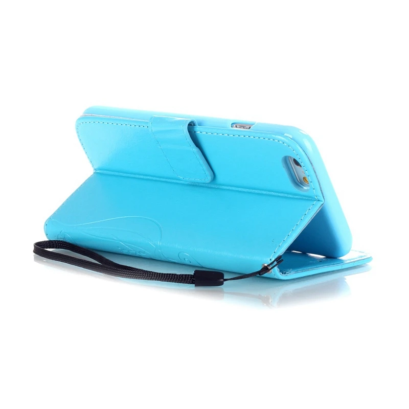 Диаманта bling Бабочка Ретро Кожа Флип Кошелек Чехол Для Телефона Fundas iphone 6 s Plus 5.5