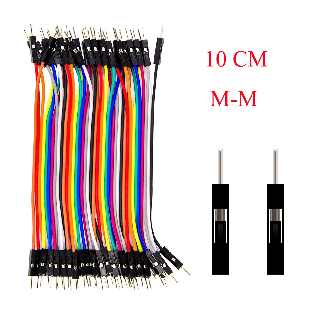 Dupont Line 10 см/20 см/30 см/40 см мужской/женский-мужской или женский-Женский Соединительный провод Dupont кабель для arduino DIY KIT