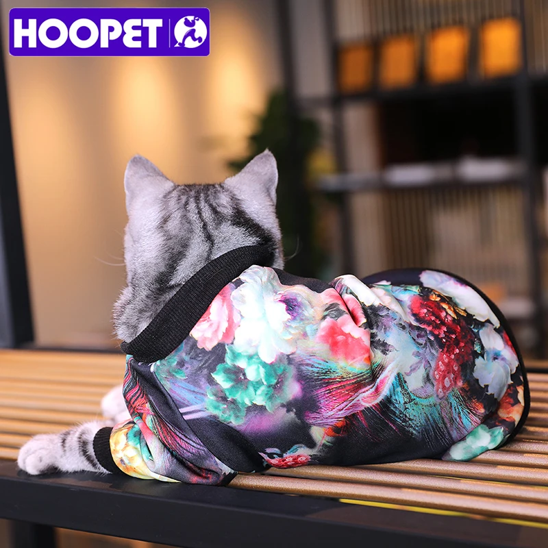HOOPET одежда для домашних животных цветная куртка с принтом собак модный свободный