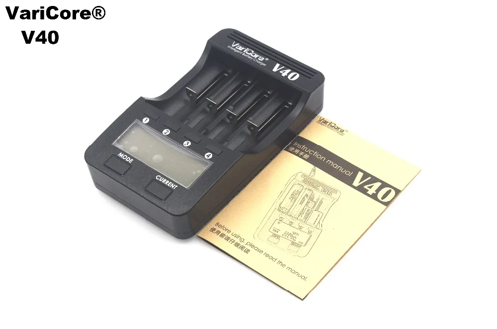 New VariCore V40 LCD Battery Charger for 3.7V 18650 26650 18500 16340 14500 18350 lithium battery 1.2V AA / AAA NiMH batteries |