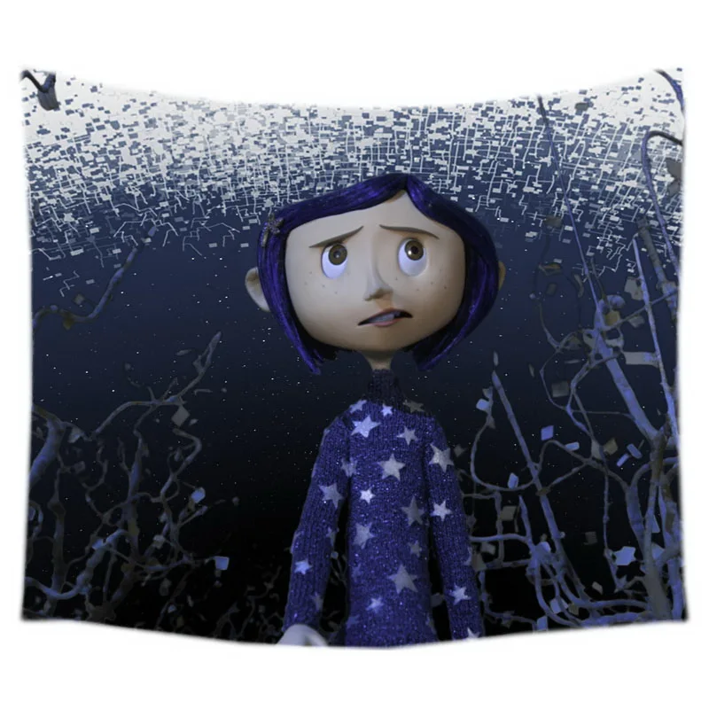 Coraline настенный гобелен кровать Манта йога коврик пляжное одеяло Кемпинг матрас
