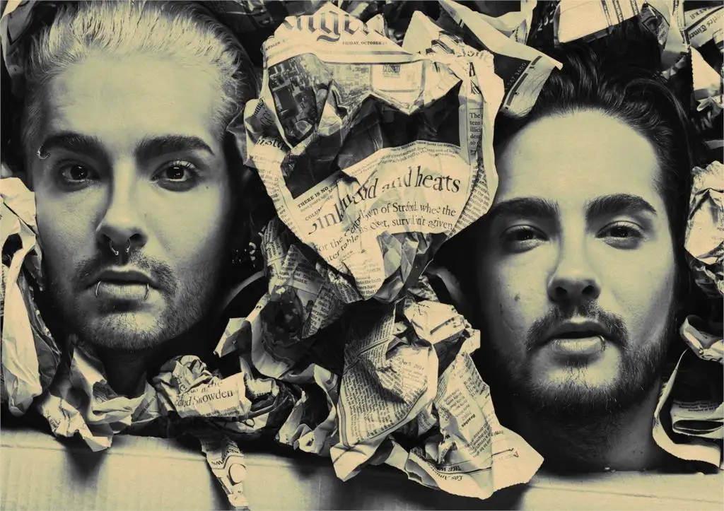 Ностальгический ROCK Германия Tokio Hotel с фото группы старая бумага плакат армия