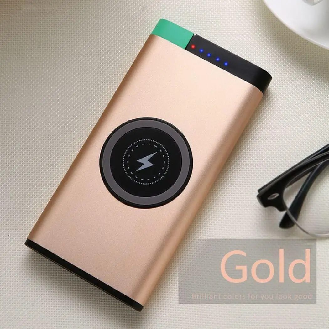 Внешний аккумулятор внешний повербанк 2 USB LED портативное зарядное устройство для