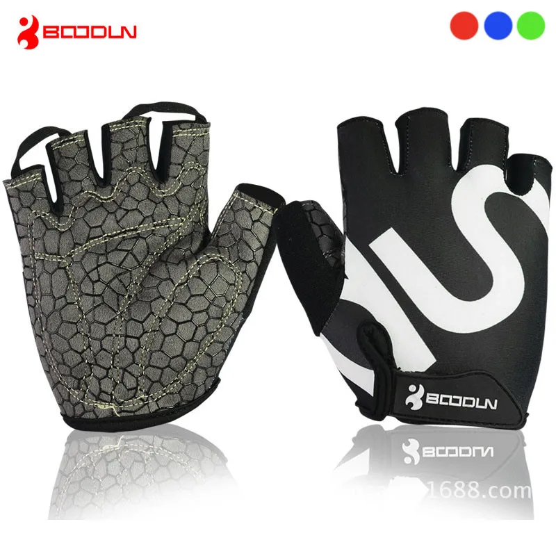 

BOODUN Half Finger Cycling Gloves Breathable MTB Bike Anti Slip Gloves Bicycle Gel Pad Gloves Guantes Ciclismo