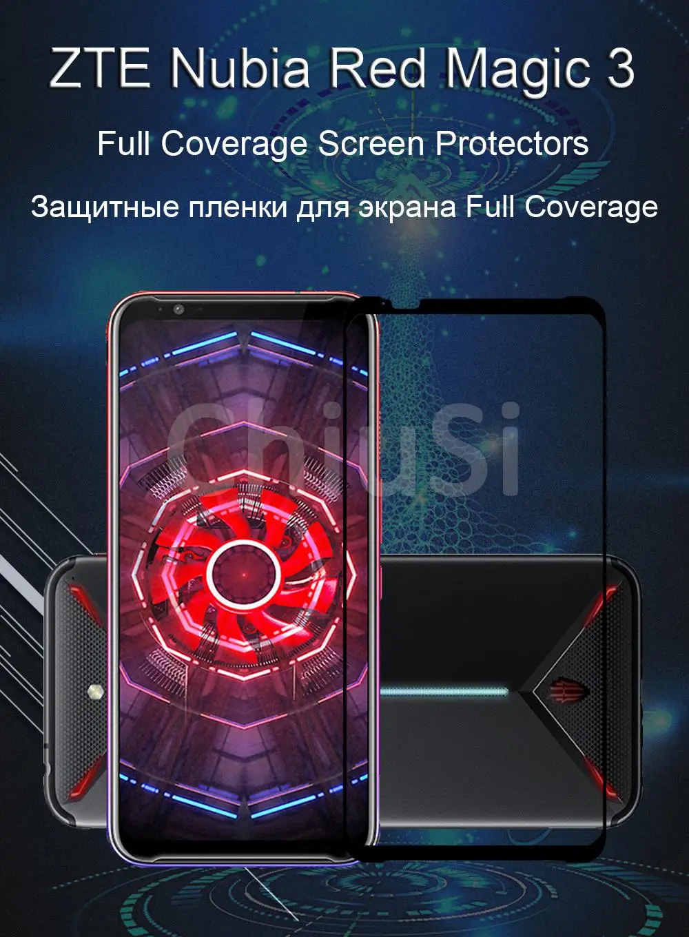 Полное покрытие Защитные пленки для zte Nubia Red Magic 3 Защитная пленка из закаленного стекла