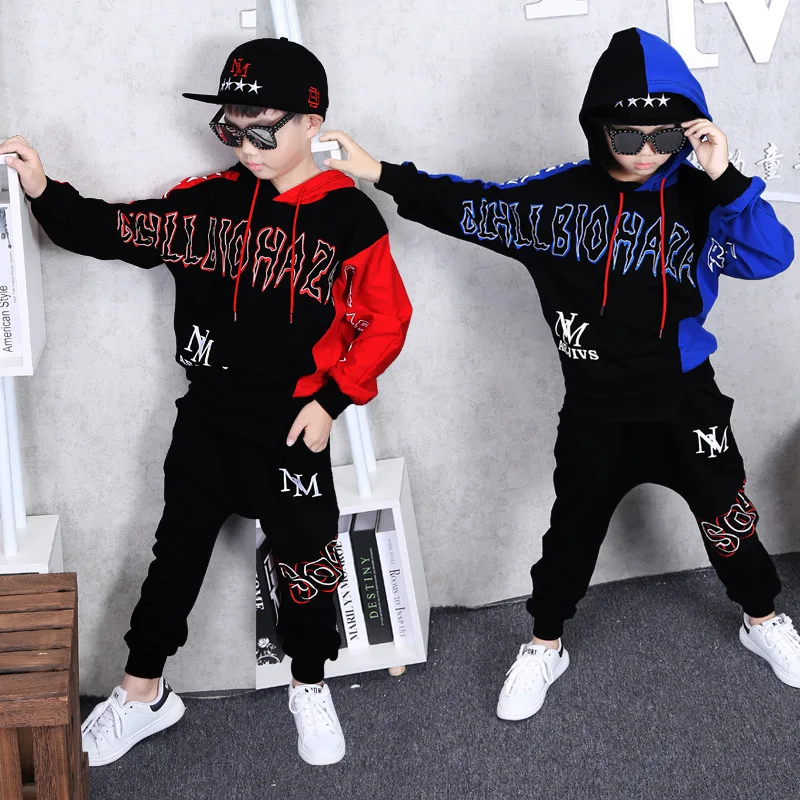 Children Tracksuit Boys Hoodies + Pants Casual Outfits Kids Spring Autumn Clothing Long Sleeve Sports Suits 8 10 12 13 Years |