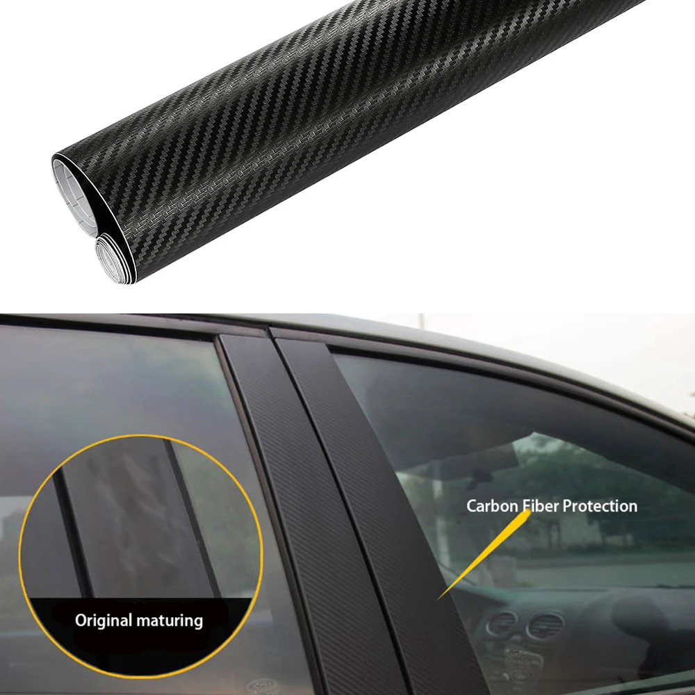 Автомобильная оконная рама ABC защитная пленка из углеродного волокна Стайлинг