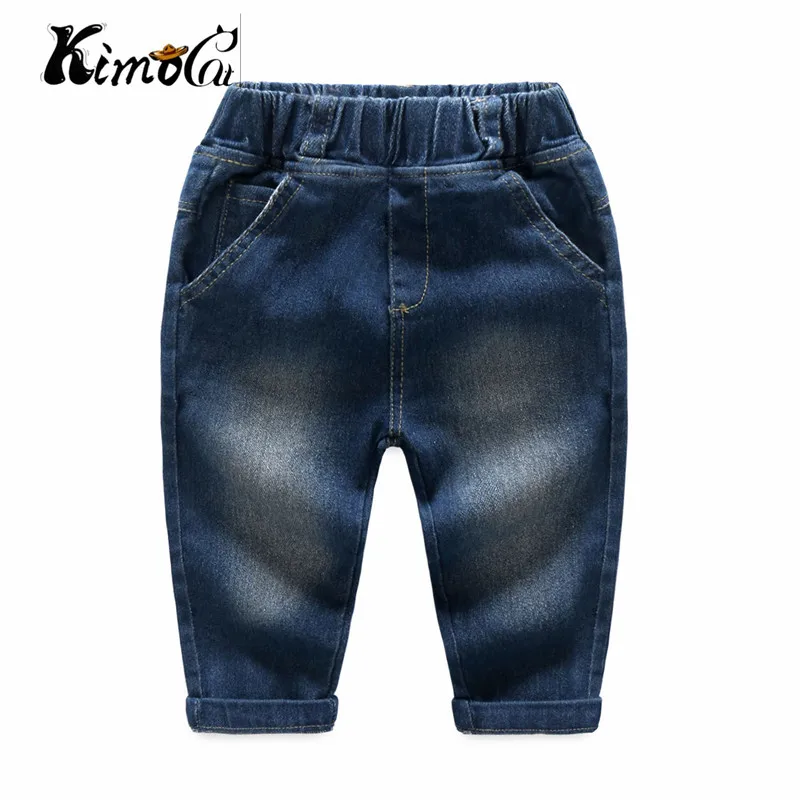 kimocat new High quality baby boy clothes Spring and Autumn long-sleeve fashion polka-dot lapel shirt + denim pants |