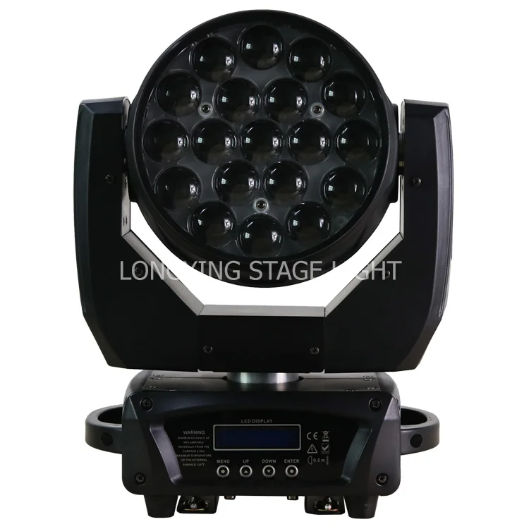 Бесплатная доставка 8 шт./лот новинка 19x12 Вт RGBW Zoom Led движущаяся головка моющийся