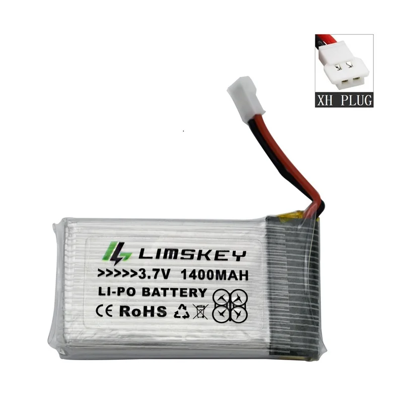 Белый 1400 мАч 3,7 в lipo Батарея для SYMA X5 X5S X5C X5SC X5SH X5SW M18 H5P HQ898B HQ859B H11D H11C T64 T04 T05 F28 F29 T56 T57 Батарея - Цвет: Белый