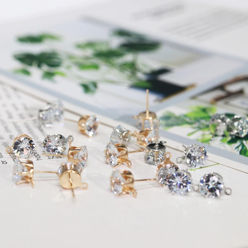 Серьги сделай сам 10 шт. золотые ювелирные изделия ручной работы серебряные