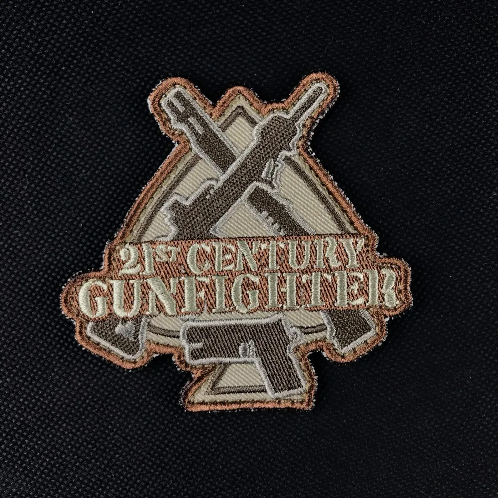 21st века gunfighter патч крюк Военная Униформа Тактический Патч армия Brassard боевой знак боевого духа повязки