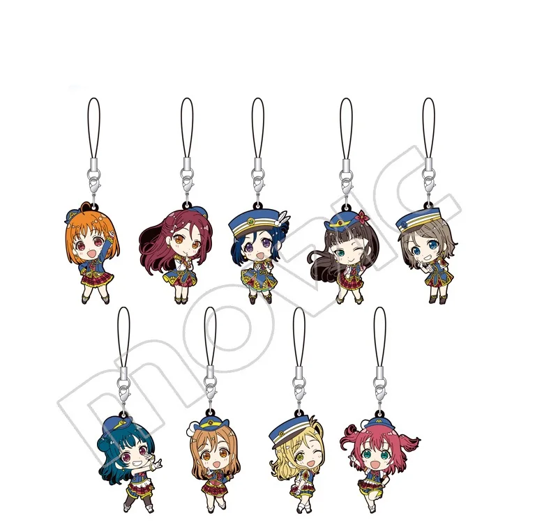 Love Live Lovelive Sunshine Aqours аниме You Kurosawa Kunikida Hanamaru Ruby Riko Mari флуоресцентный резиновый