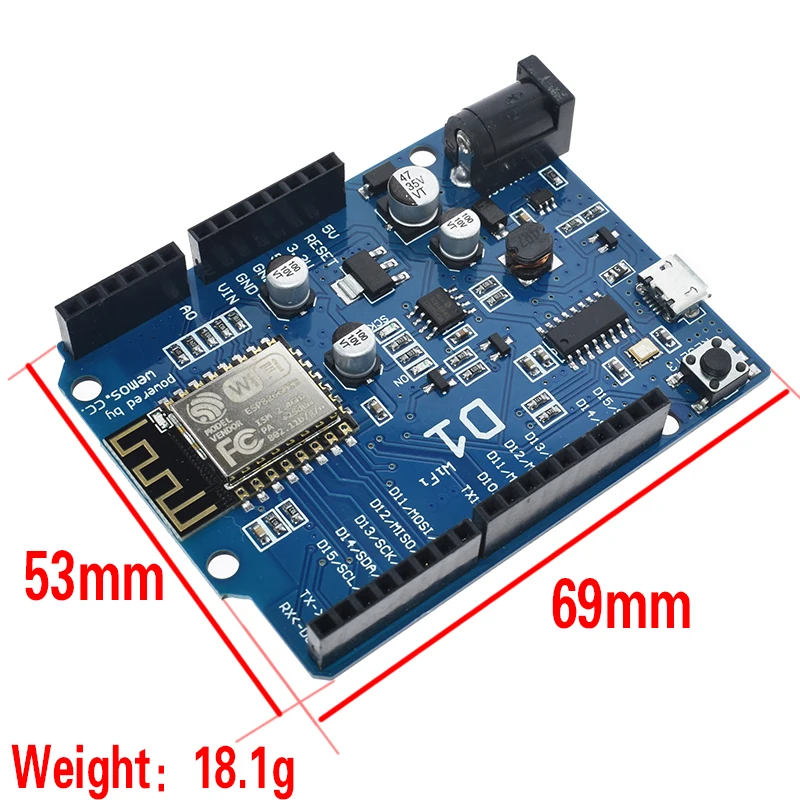 WAVGAT умная электроника ESP-12E D1 WiFi uno на основе ESP8266 щит для arduino совместимый |