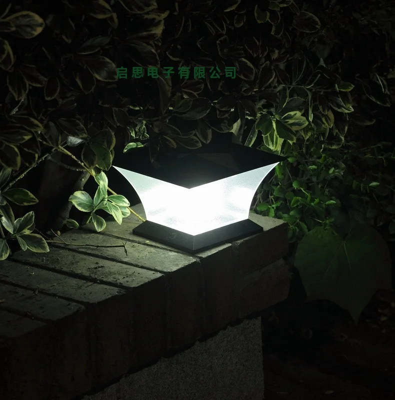 

1 lot=2pcs Ultra Bright 7" Solar Post cap Light Led Solar Post Cap Lamp Deck Fence Mount Outdoor Garden Fence Lamp