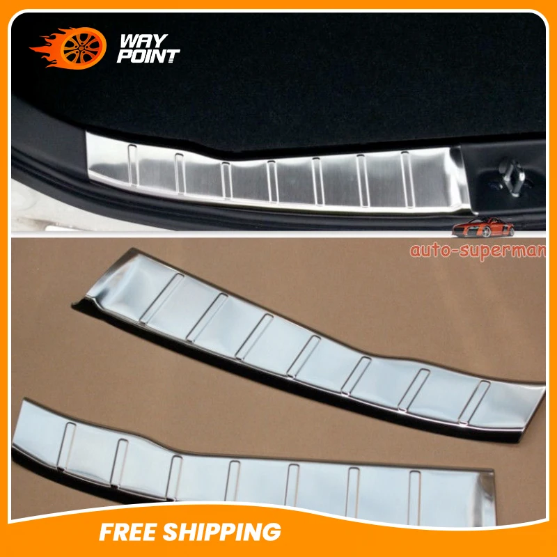 

Rear door Bumper Protector Sill Plate For peugeot 4008 2013 2014 2015 2016 2017