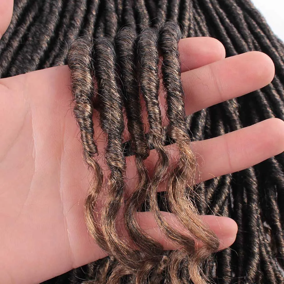 Xtrend синтетическая плетеная коса Faux Locs Curly Omber Hair косы для наращивания в