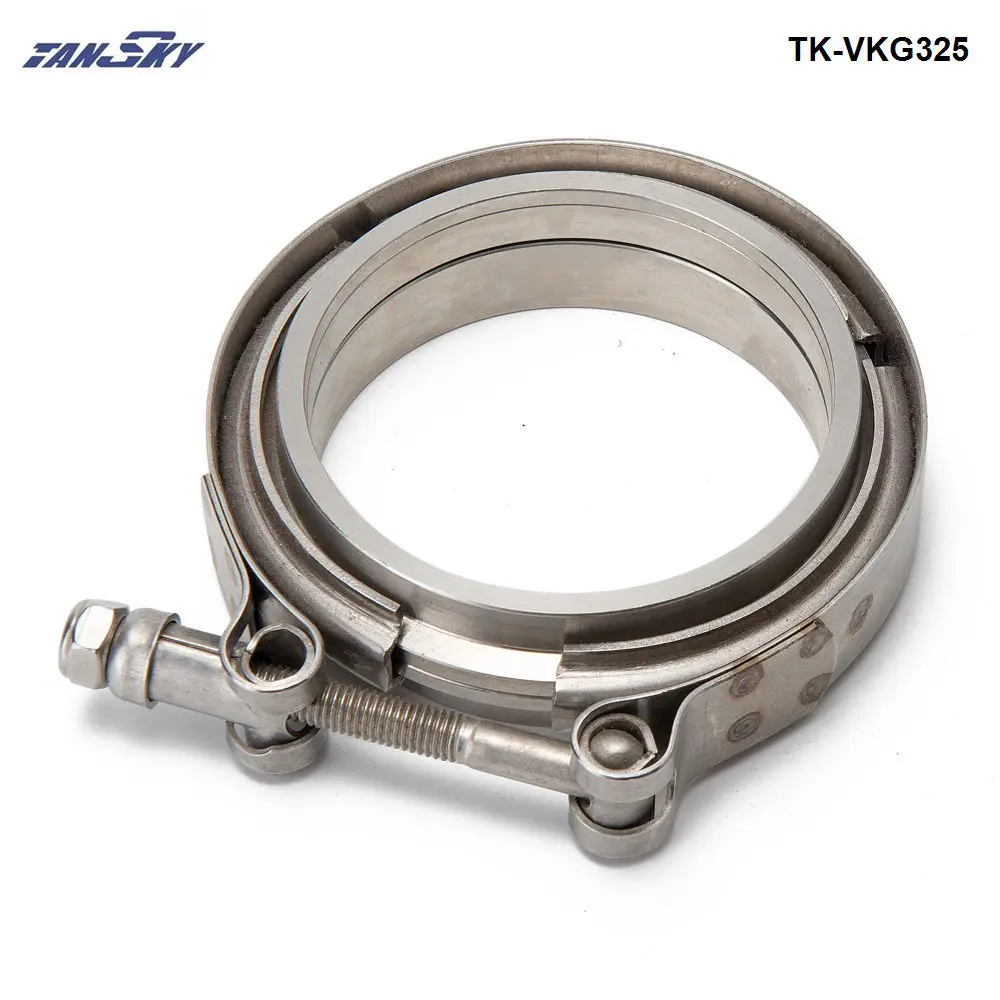 TANSKY 3 25 &quotV Band зажим и фланец комплект для турбо выхлопные трубы мягкая сталь