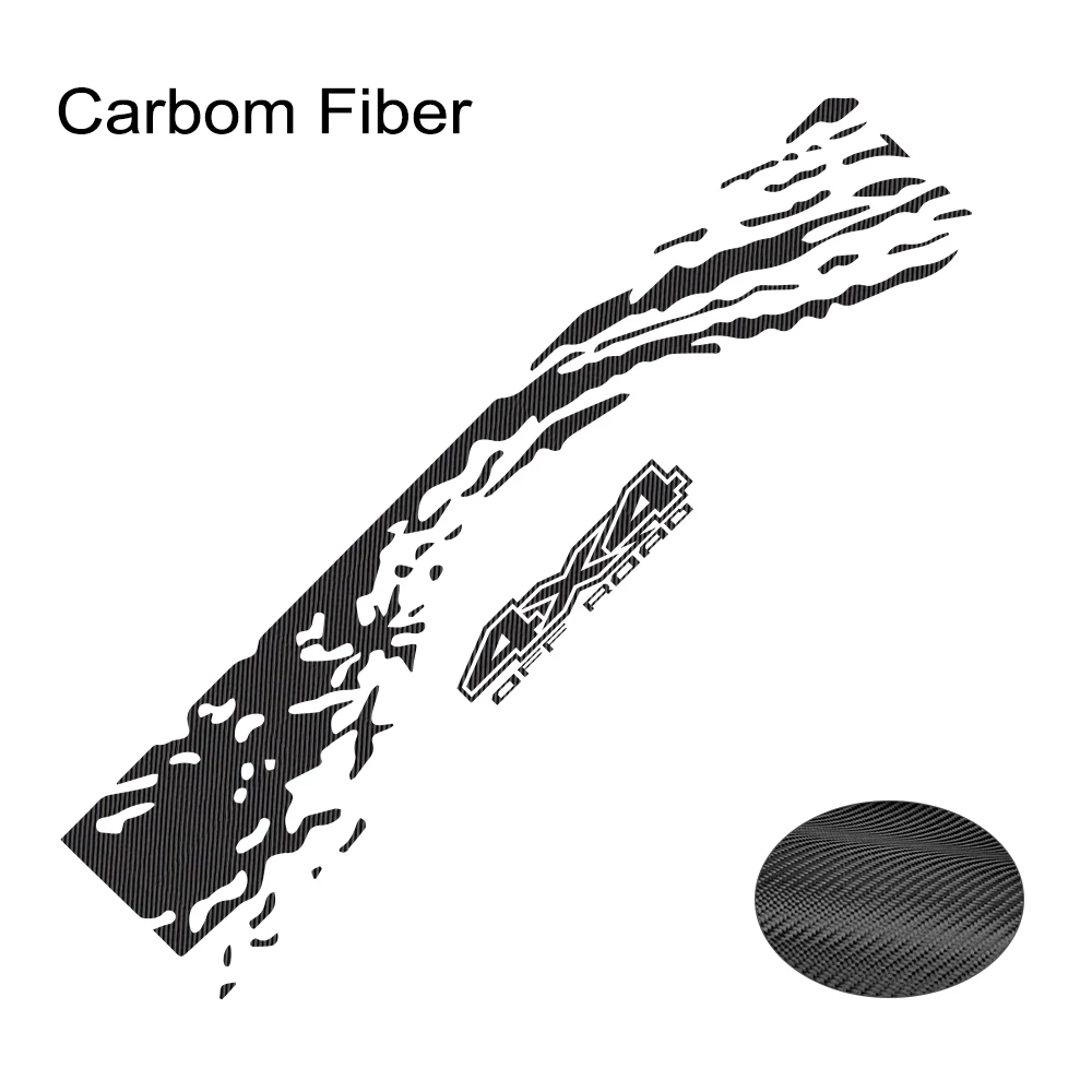 Carbon Fiber Наклейки для автомобиля на задний багажник, авто, сделай сам, виниловая пленка, наклейки, тюнинг, автомобильные аксессуары, автомобили для Ford Ranger, внедорожный Универсальный пикап - Название цвета: Carbon Fiber
