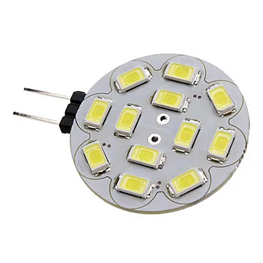 

10 шт. G4 LED 12V 3W 12 * SMD5730 270LM теплая белая/Белая светодиодная лампа g4 лампа для дома Бесплатная доставка